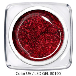 Color Gel Glitzer Party Rot 80190