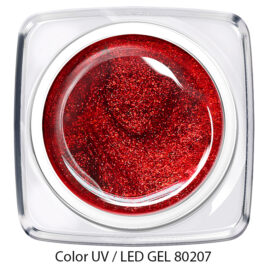 Color Gel - glitter rot 80207