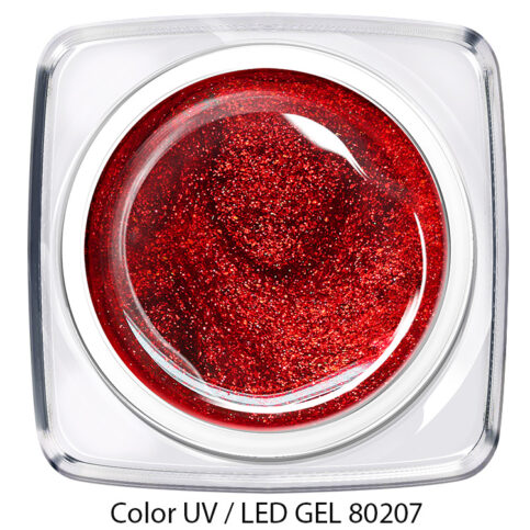 Color Gel - glitter rot 80207