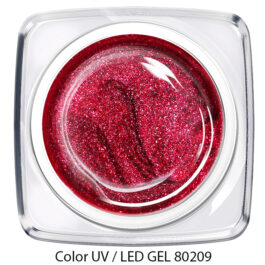 Color Gel - glitter wein rot 80209
