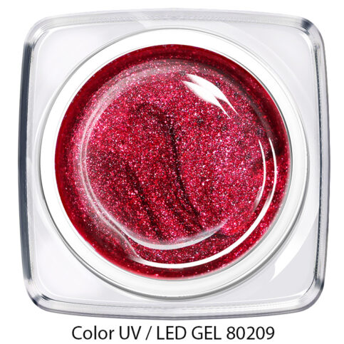 Color Gel - glitter wein rot 80209