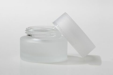 Edles Glasdöschen, matt, 30 ml