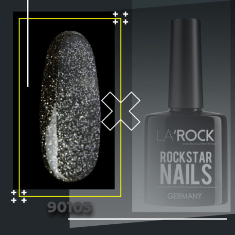 GELLACK glitter schwarz 7,5 ml 90103
