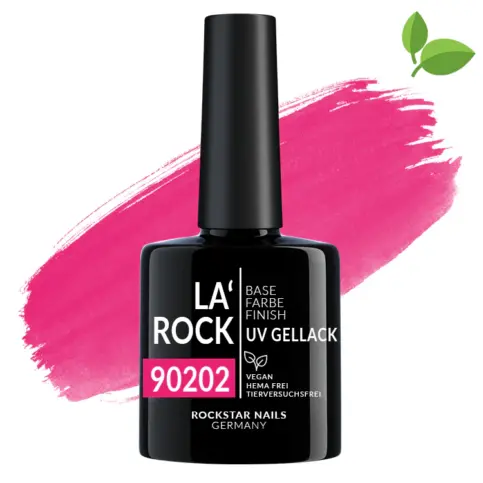 3in1 UV Nagellack - Hema frei - 90202 - grelles pink