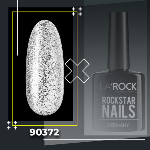 GELLACK glitter silber 7,5 ml 90372