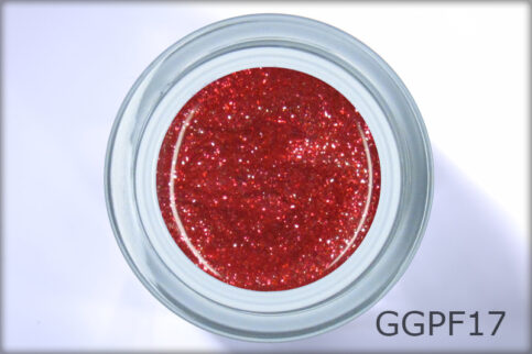 Gel LAC glitter autumn red