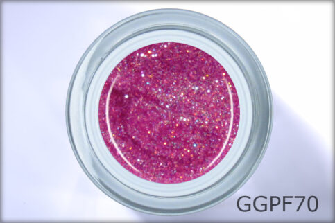 Gel LAC glitter multi rosa