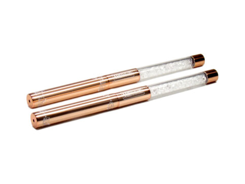 Strass Pinsel Rose Gold Deluxe Gr. 8 oval