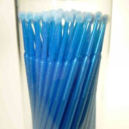 Mikrobürstchen blau 100 Stk. Bürstenkopf fein (2 mm)