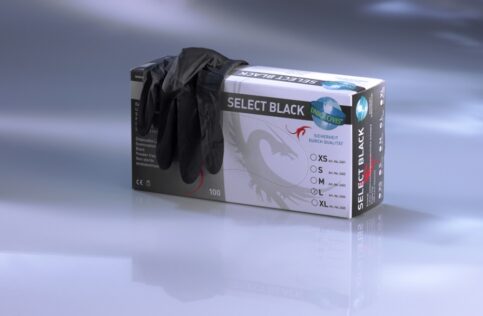 Handschuhe Latex schwarz – Gr. M