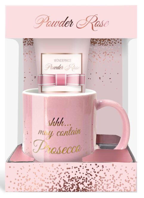 Geschenkset mit Tasse Powder rose