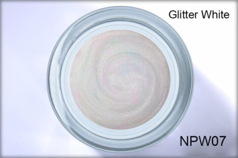Nagellack NPW07 glitter white (auf Pflanzenbasis)