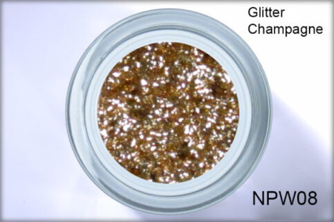 Nagellack NPW08 glitter champagne (auf Pflanzenbasis)
